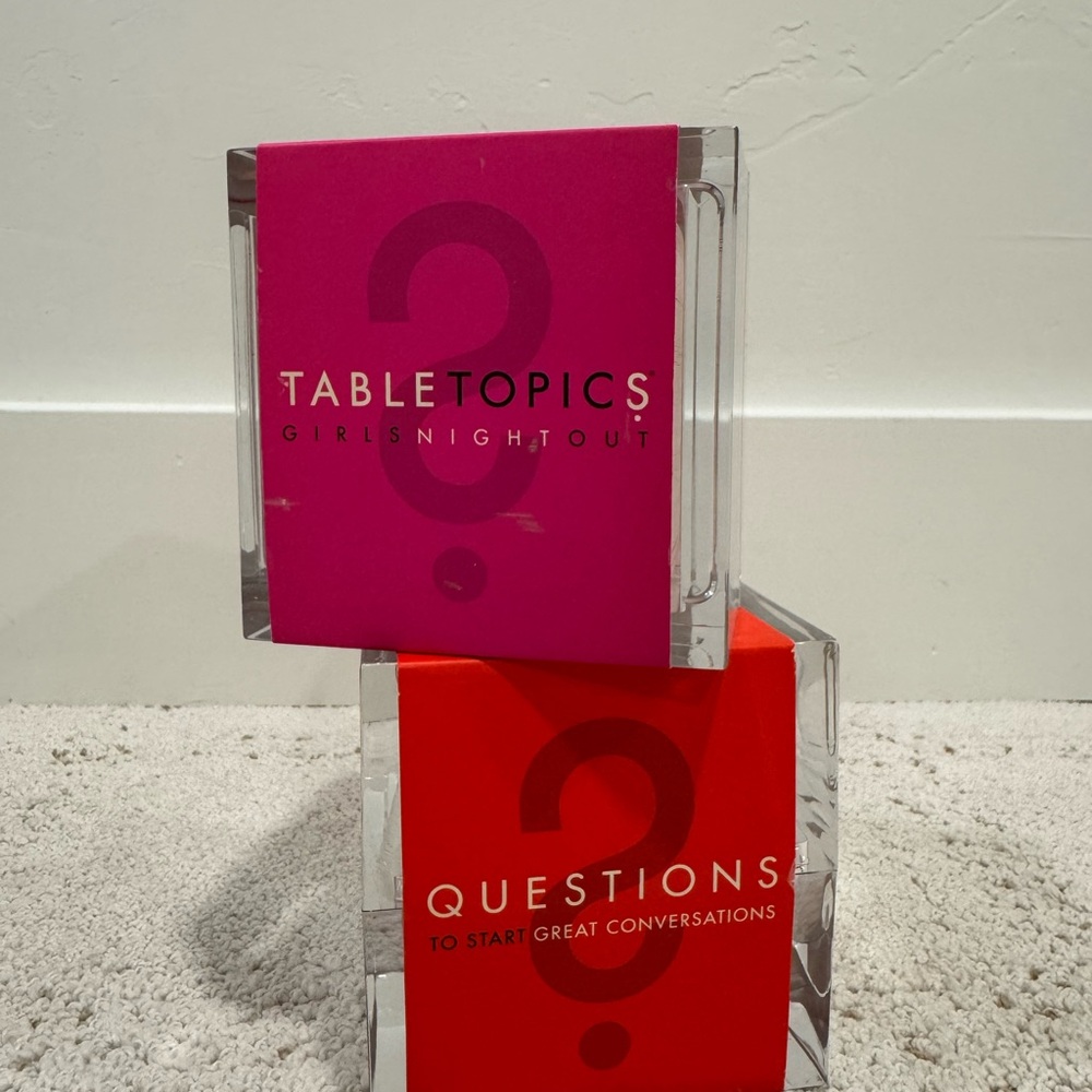 Girls Night Out and Original Questions Game Set - Pink and Red